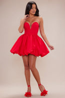 Vestido curto Popeline