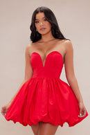 Vestido curto Popeline