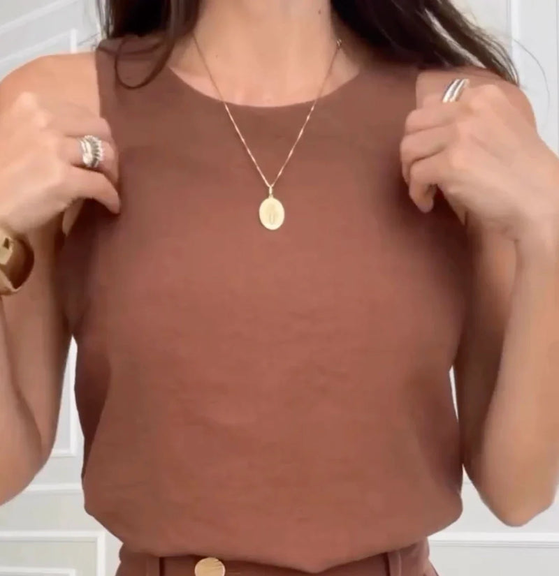 Conjunto Cléo | Blusa Cavada + Saia com Fenda