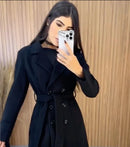 Sobretudo lã batida importada