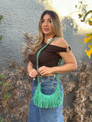 Bolsa Boho com Franjas - Modelo Compacto e Estiloso
