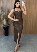 Vestido Pilar Couro