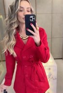 Casaco em lã batida