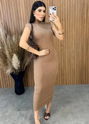 Vestido Maitana Muscle - Mocha Mousse