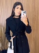 Sobretudo lã batida importada