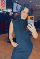 Vestido Canelado Sofia