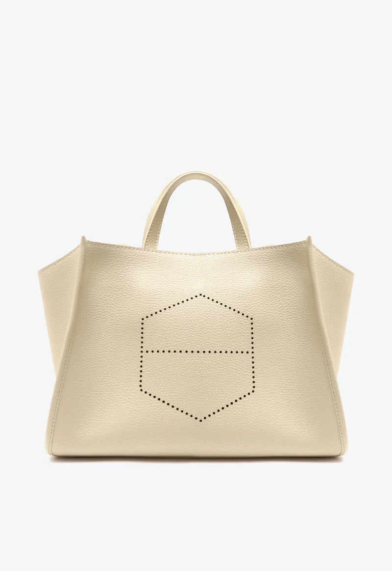 Bolsa Tote Off-white Couro Legítimo