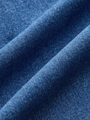 Vestido Jeans com Gola Coração