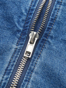 Vestido Jeans com Gola Coração