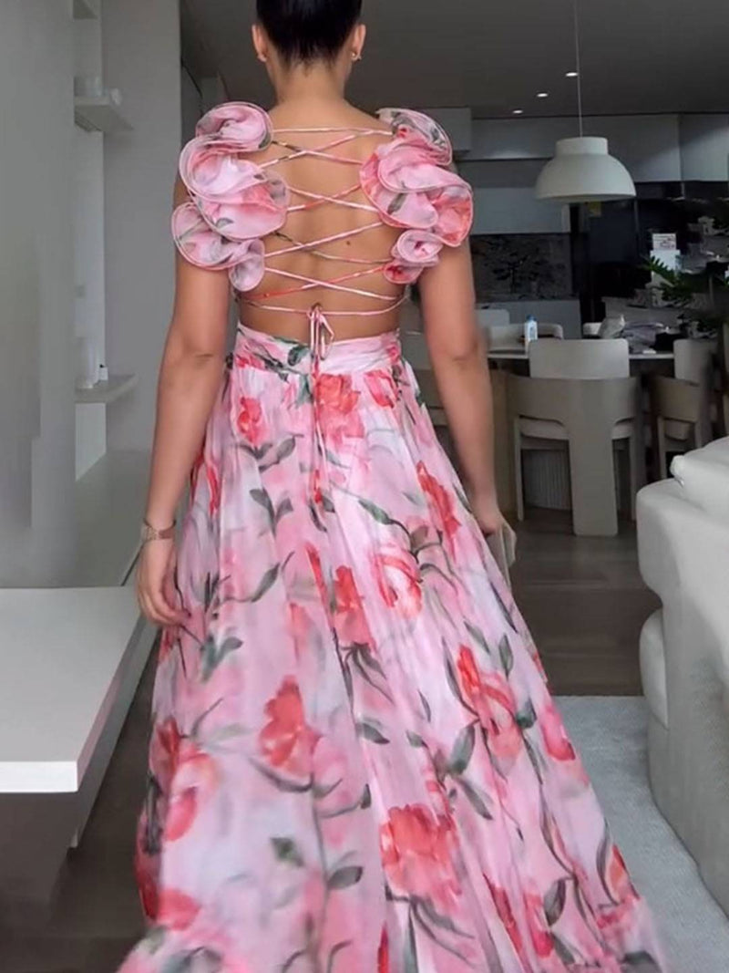 Vestido Camille Cross Floral