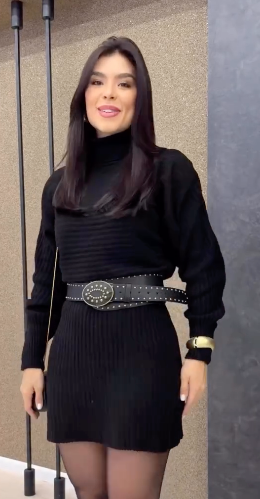 Vestido Canelado Hortencya