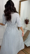 Vestido Botões Jordana Lurex