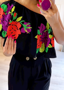 Conjunto Lorena Cropped e Calça Pantalona