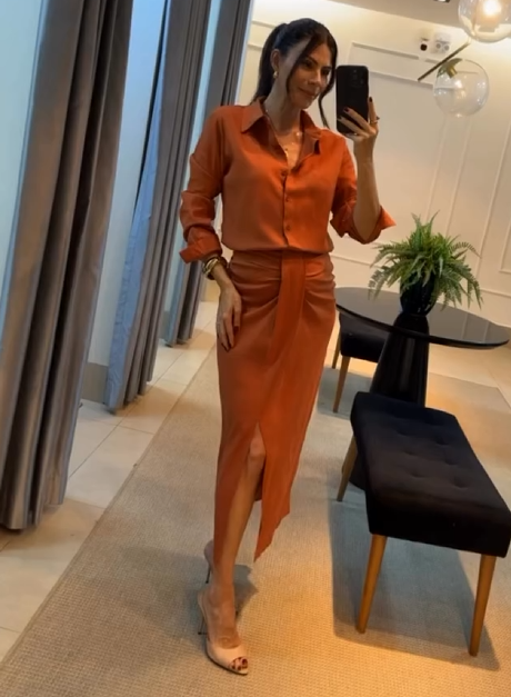 Conjunto Saia Midi Ashley