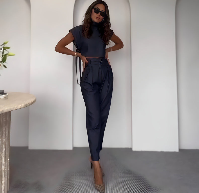 Conjunto Alfaiataria Feminino com Cinto