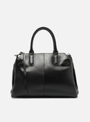 Bolsa Tote Preta Couro Legítimo