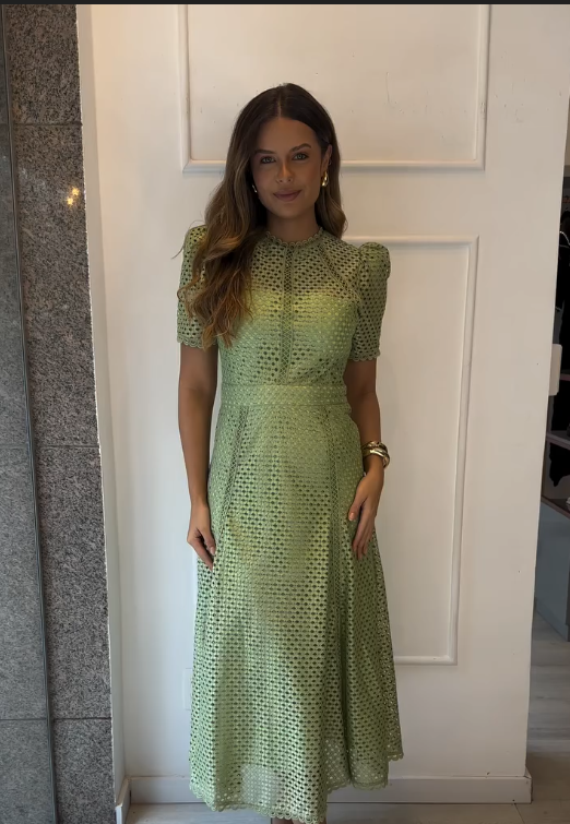 Vestido Aurélie Verde Pistache