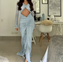 Vestido Feminino Alinê – Longo com Recortes