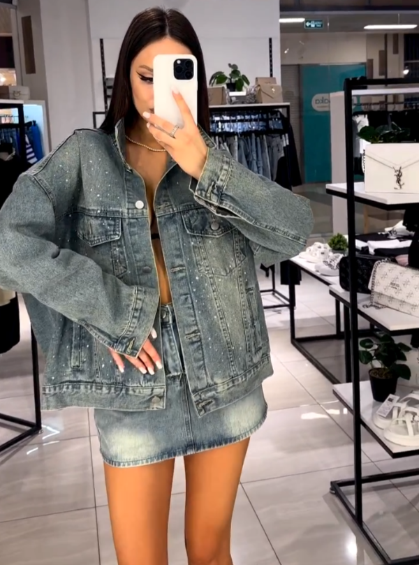 Conjunto Feminino Irina – Jeans Moderno