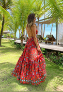 Vestido Longo Flora Tropicália