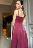 Vestido Bordeaux Majestic
