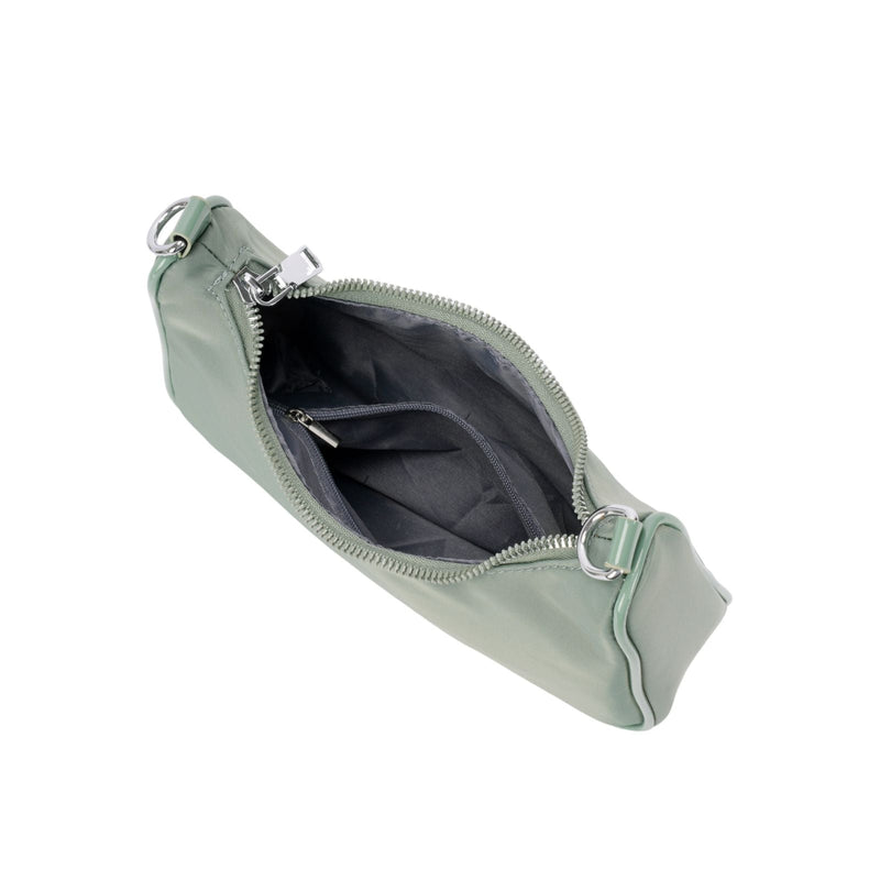 Bolsa Transversal Nylon com Alça Larga e Porta-Moedas