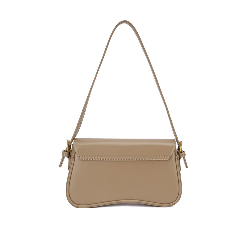 Bolsa Tiracolo com Design Ondulado e Alça Ajustável