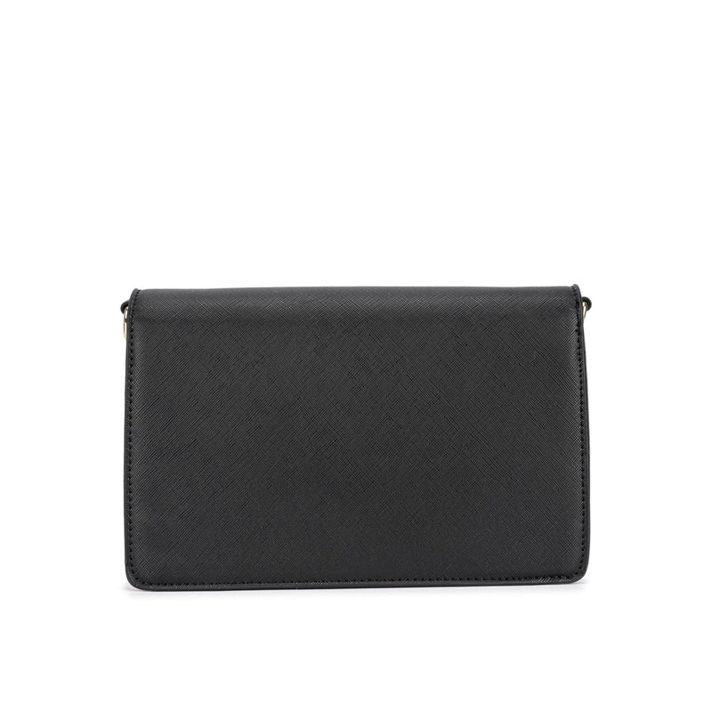 Bolsa Transversal com Alça Larga e Detalhe Metálico