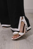 Conjunto Feminino Tricot Modal Blusa Oversized e Calça Wide com Fenda