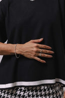 Conjunto Feminino Tricot Modal Blusa Oversized e Calça Wide com Fenda