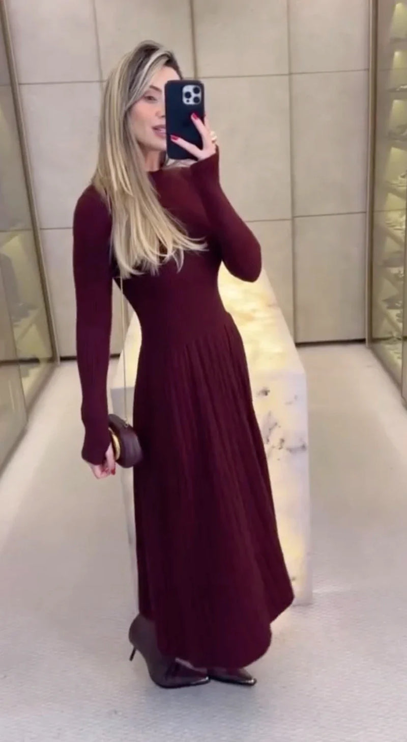 Vestido Modal Isadora - Vinho