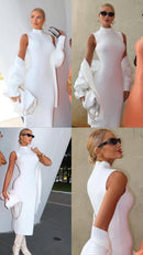 Conjunto Modal Vestido e Cardigan Valy