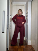 Conjunto Calça + blusa + trench coat