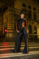 Conjunto Vegas Preto/Caramelo