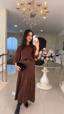 Vestido Terracota Chic