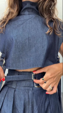 Conjunto Alfaiataria Feminino com Cinto