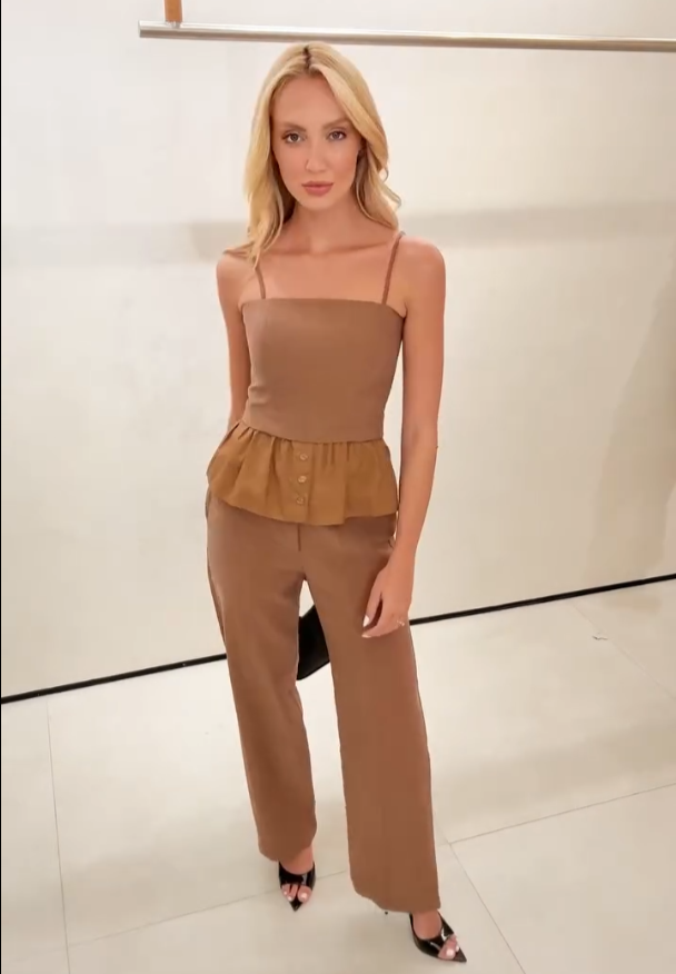 Conjunto Social Chic com Peplum