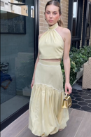 Vestido Longo Golden Chic