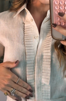 Vestido Chemise em Linho