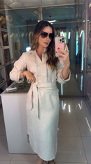 Vestido Chemise em Linho