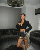 Saia Vazada Brilho Carnaval - Folia