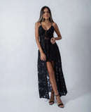 Tunica Laise Algodão Preta