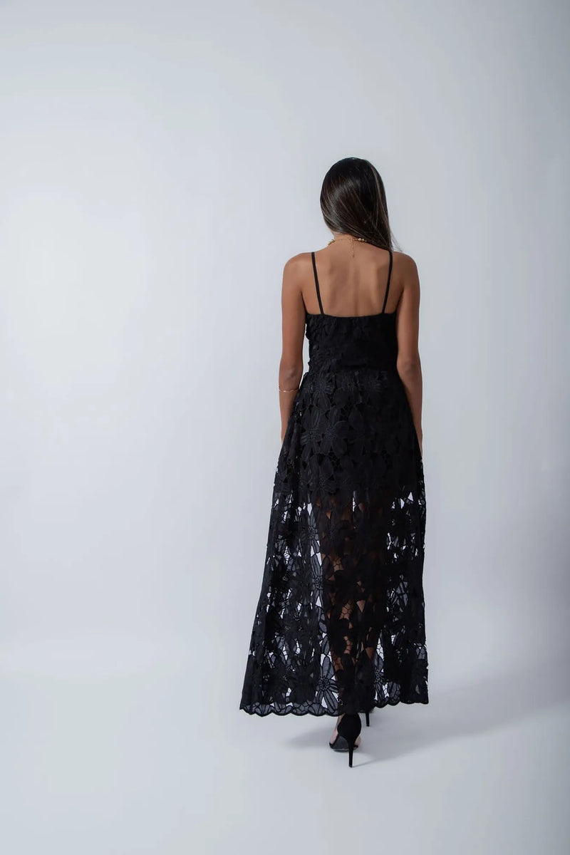 Tunica Laise Algodão Preta