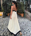 Vestido Longo Elegante Boho com Alças Finas