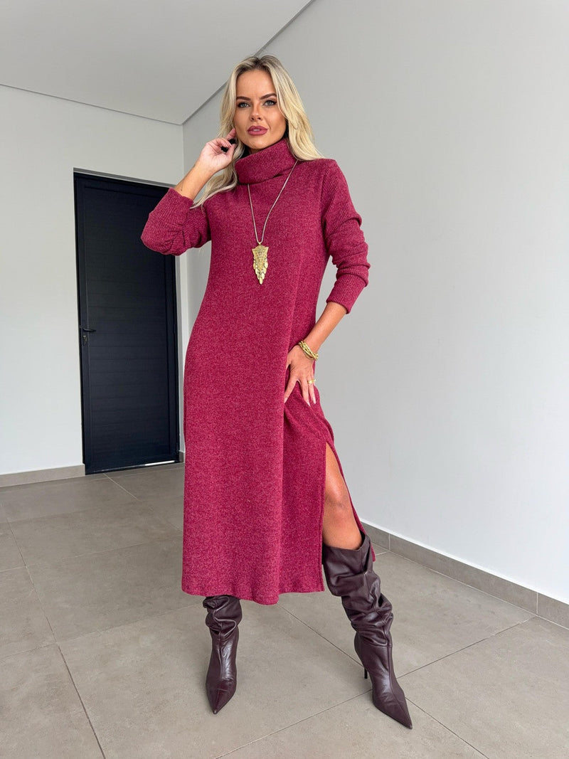 Vestido Midi Tricot Brand