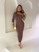 Vestido Midi Manga Nula Cores