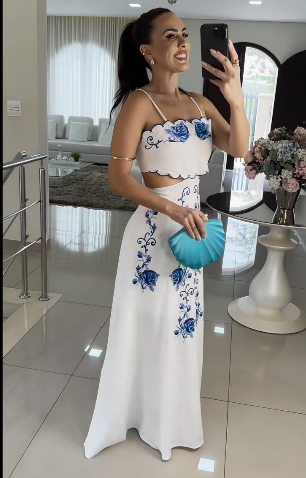 Vestido Encanto Azul