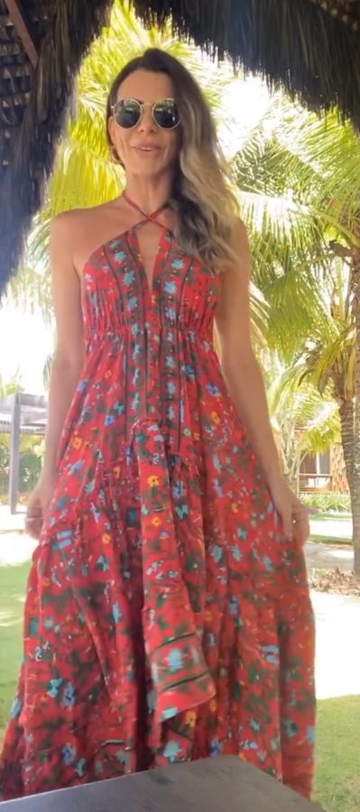 Vestido Longo Flora Tropicália